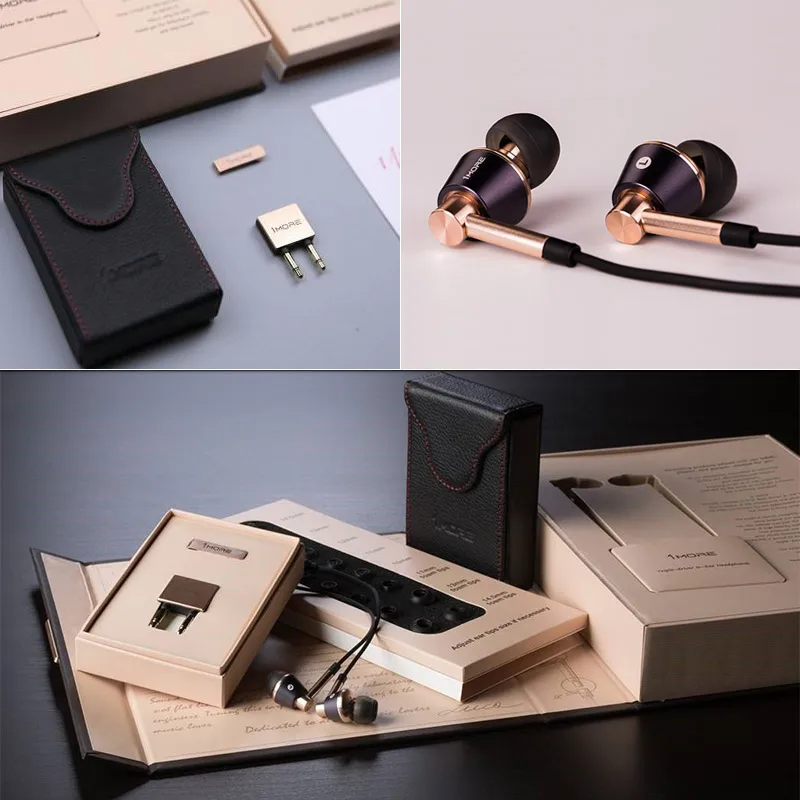  Original Xiaomi 1MORE Triple Driver In-Ear Earphone with In-line Microphone and Remote for IOS iPho