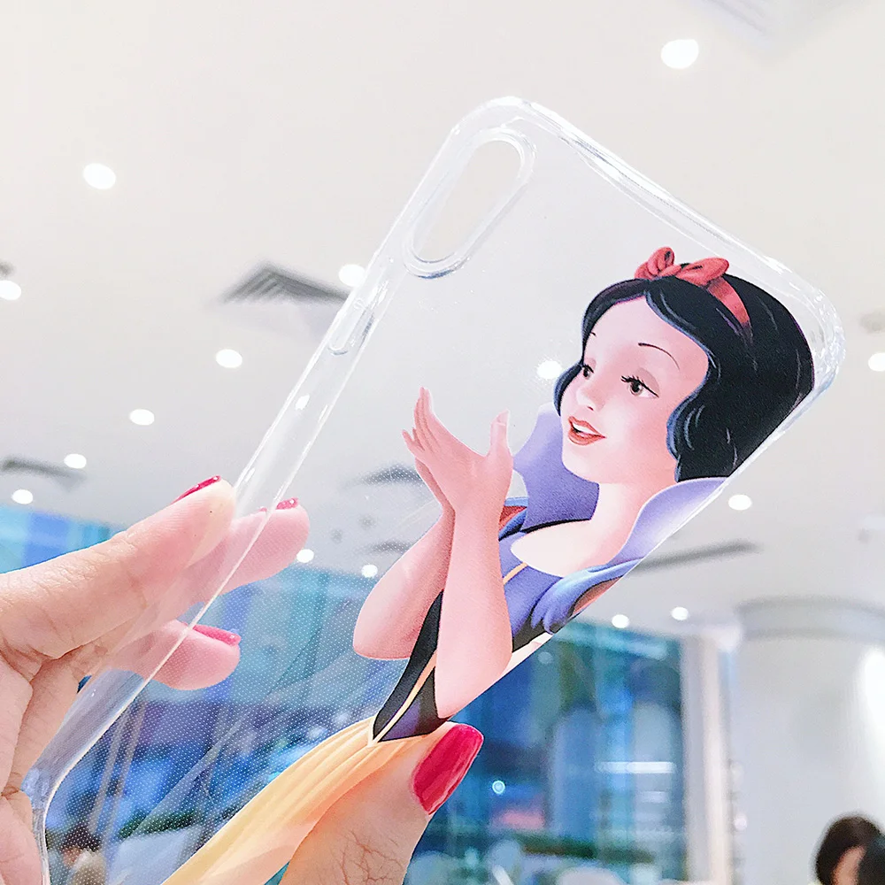Schnee Weiß Silicon Telefon Fall Für iPhone X XR XS Max 7 8 Plus Nette Cartoon Fällen Für iPhone 8