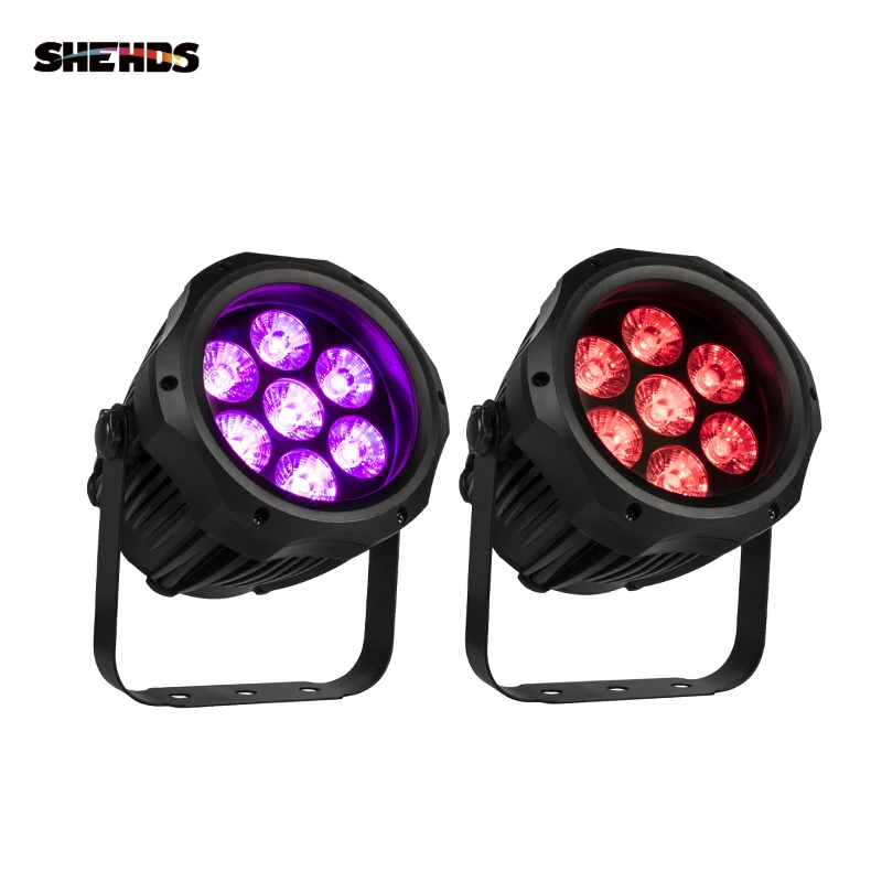 SHEHDS LED Par 7x12 Вт RGBW свет открытый IP65 водонепроницаемый DMX Эффект света