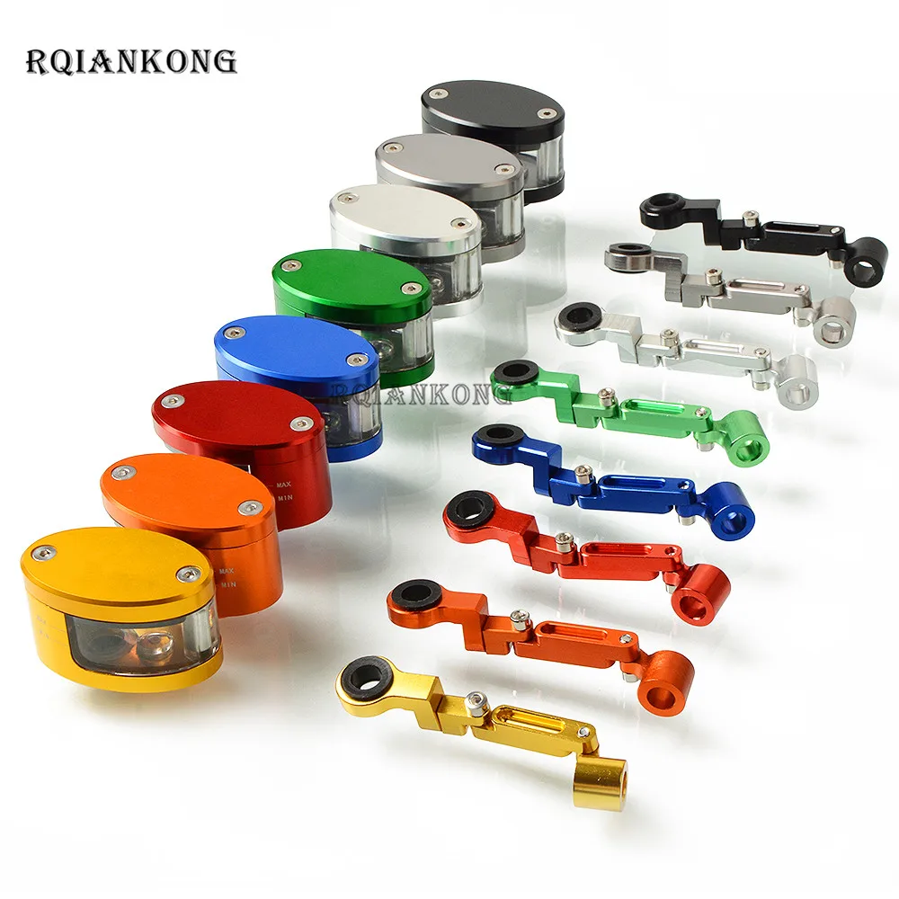 

Universal Motorcycle Brake Fluid Reservoir Clutch Tank Oil Fluid Cup For Kawasaki Z1000 ER-6n KLX250S Ninja 250R 2006 2007-2016