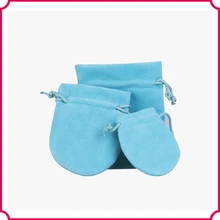 Оптовая W6 х H8cm бархат drawstring сумки сумки синий мешок бархата подарок мешок Бесплатная Доставка