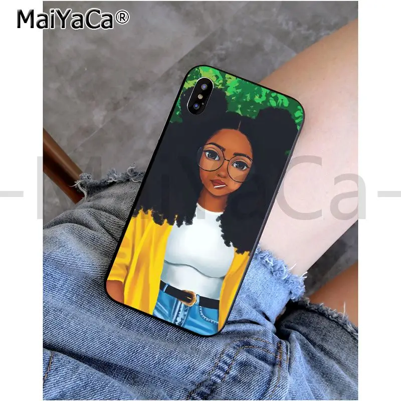 MaiYaCa MELANIN POPPIN queen Black Girl низкая цена на продажу чехол для телефона iphone 11 pro X 66S 7 7plus 8