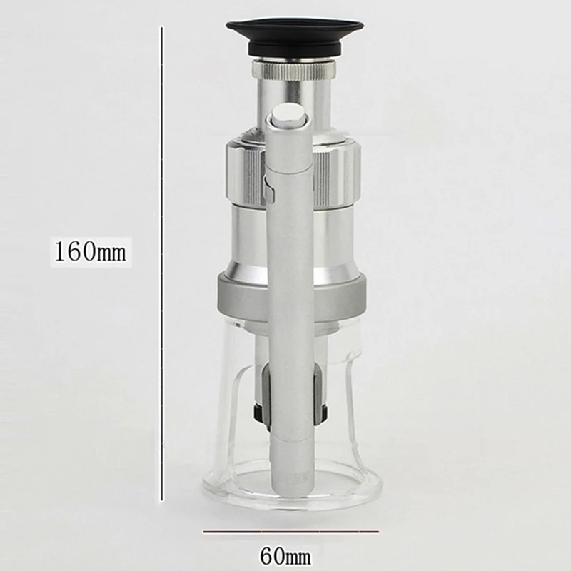 Стол увеличительное стекло с подсветкой светодиодный карманный микроскоп с шкалой сетки светодиодный источник света лупа для печати ткань тест