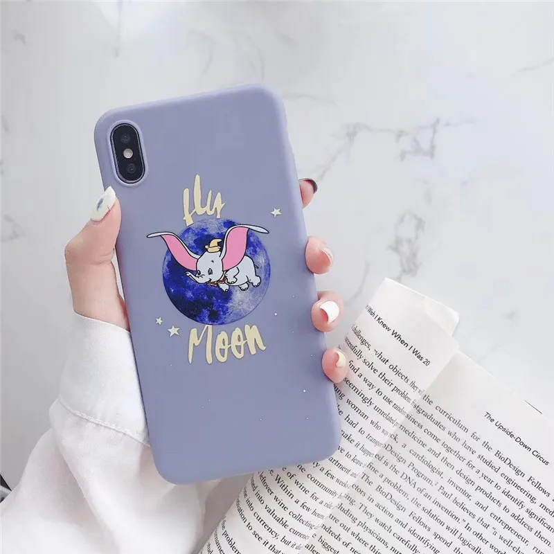 Coque для Iphone XS чехол мультфильм мягкий силиконовый чехол для телефона для Ipone 8 7 Plus X XS 6 6 S 6 S 5 5S SE Funda Coque - Цвет: Розовый