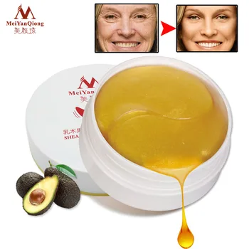 

60pcs MeiYanQiong Gold Collagen Eye Mask Shea Butter Moisturizing Firming Face Mask Eye Anti Dark Circle Patches for the Eyes