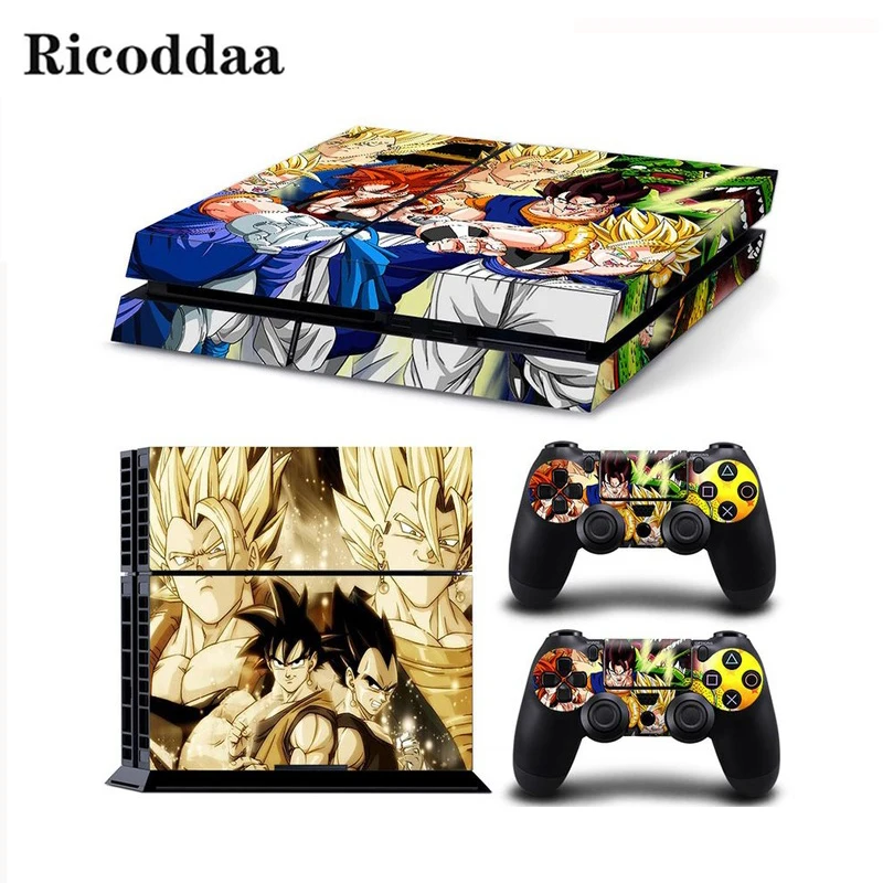 Dragon Ball Z Decal Skin For PS4 Console Cover For Playstaion 4 Console Skin Stickers+2Pcs ...