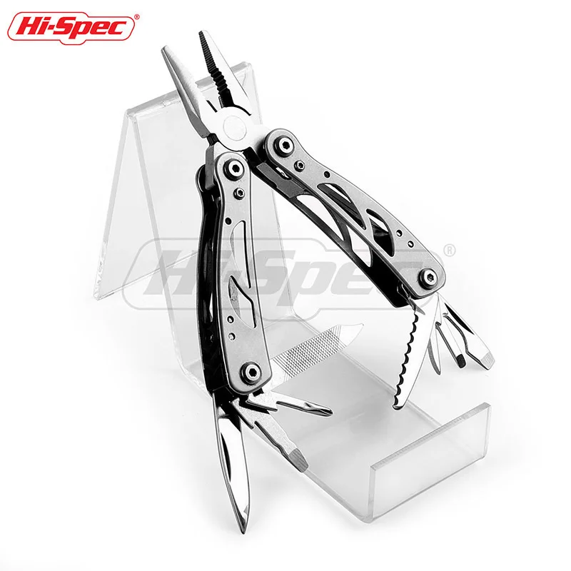 

Hi-Spec 12 in 1 Pocket Multitool Pliers With Sheath Knife Pliers Saw Screwdriver Scissors Outdoor Camping Tools Multi Tool