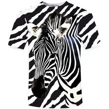 New Arrival 2019 Funny 3D T Shirt Men zebra Printed Top Tees Casual Man Slim Fit Short Sleeve O Neck Male Tee High Quality