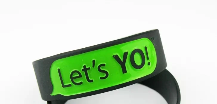 

Silicone bracelet Let's YO! 1'' Free Shiping