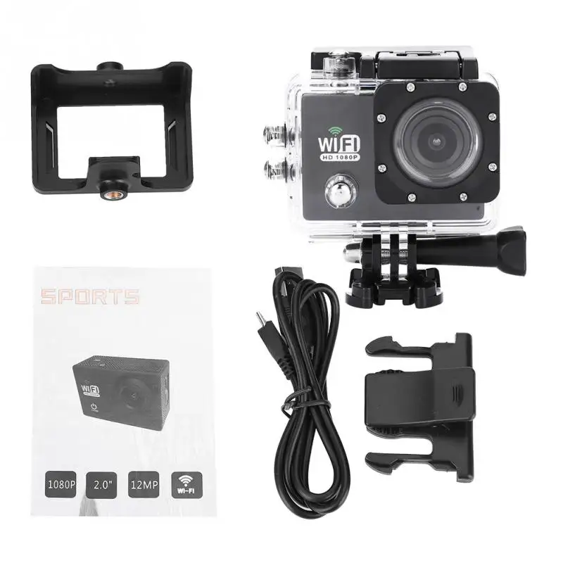 1080P Motion Detection WiFi Action Sports Camera 30m Waterproof Housing