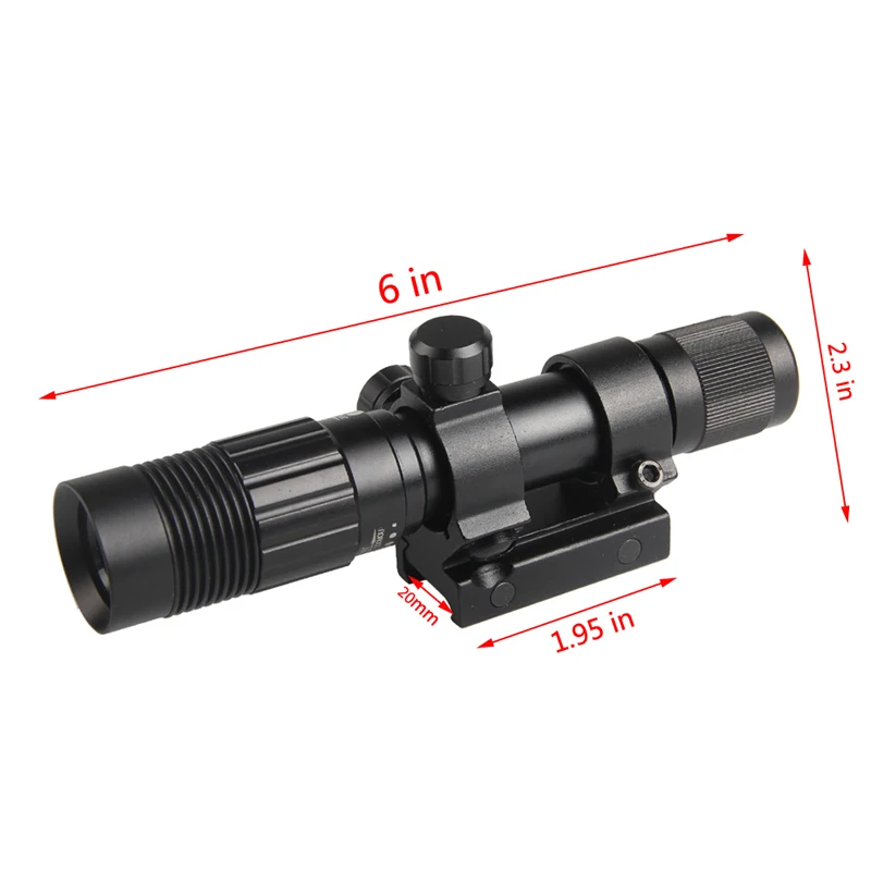 Night Vision Optics Adjustable Strong Green Laser Flashlight Illuminator Hunting Laser Sight Free Shipping RL8-0006G-13