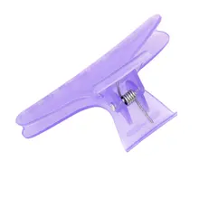 HTHL-12pcs Пластиковые Красочные прозрачные парикмахерские инструменты заколки-бабочки салонные заколки