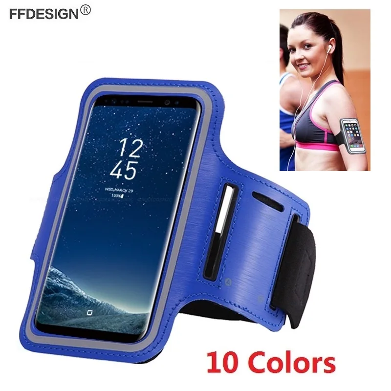 

Armband Universal Phone Case on Hand for Samsung Galaxy Note 9 8 S6 S7 Edge S8 S9 Plus Sport Mobile Phone Holder Case Bag Cover