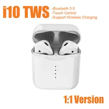 I10 TWS 1:1 Bluetooth 5,0 наушники мини беспроводные супер бас стерео наушники для Andriod IOS не Xiaomi Air Airdots Pro i9s TWS