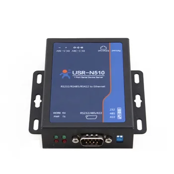 

Industrial Serial to Ethernet Converter RJ45 to RS232/RS485/RS422 Single Serial Device Server Support ModBus TCP DHCP Q095