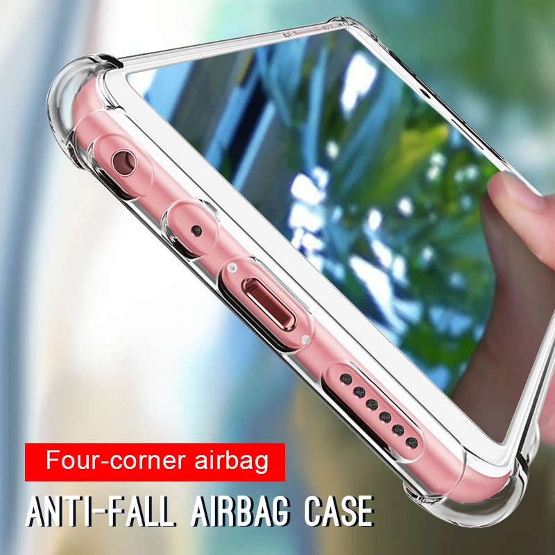 

For Xiaomi Redmi Note 5 6 Pro 6A Ultra Slim Shockproof Crystal Clear Case For Mi 8 Lite Pocophone F1 A1 A2 Lite Soft Armor Cover