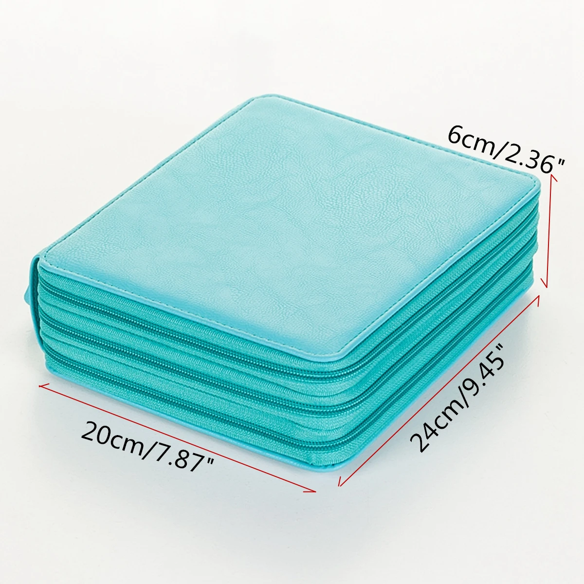 120 Slots Pencil Case Cosmetic Makeup Bag Storage Travel Zipper Pouch Student Stationery