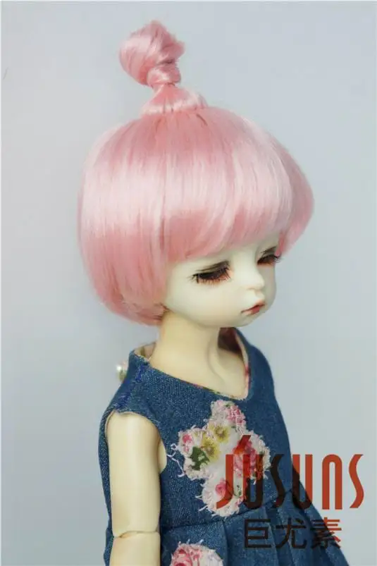 JD363 6-7 дюймов 16-18 см синтетический мохер кукольные парики 1/6 YOSD Updo BJD волосы