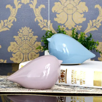

Bird Decor Home Animal Ceramics Figurines Living Room Bedroom Desktop Ornament ElimElim
