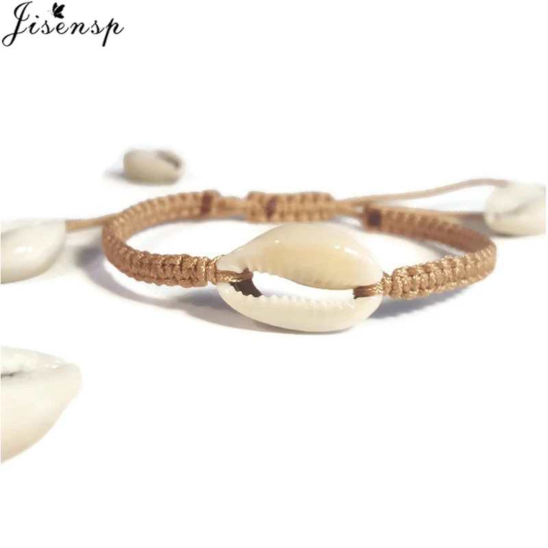 

Jisensp Summer Style Simple Fashion Seashell Bracelet for Women Bohemian Beach Shell Bracelets Bangles Csual Jewelry Gift