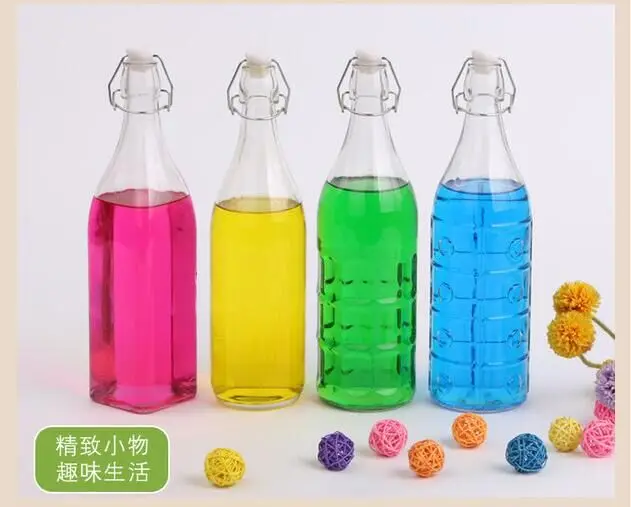 1PC 250/500/1000ml Glass Oil Bottle Spice Bottles Storage Soy sauce oil vinegar seaning kitchen bottle Cooking Tools glass jars
