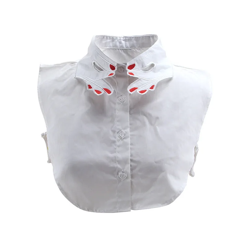 

Korean version cotton decoration collar style temperament sweater Winter new wild decorative collar embroidered collier femme
