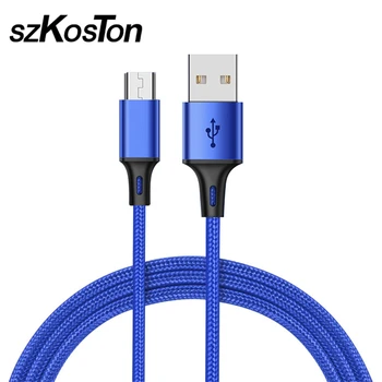

Micro USB Cable Nylon Braided Data Cable 2 in 1 Fast Charge USB Cable for Xiaomi Android Charging USB Extension Cable Microusb