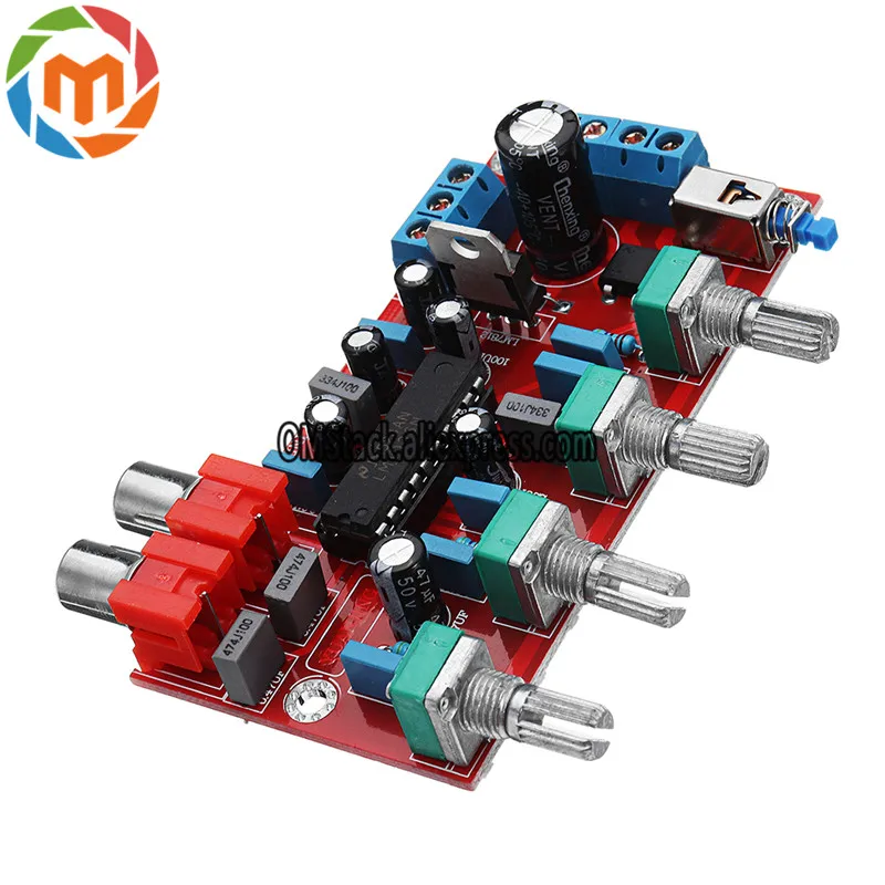 LM1036-Luxurious-HIFI-Amplifier-Preamplifier-Volume-Control-Tone-Board-Module-DC-15V-AC-12V-Or-15V