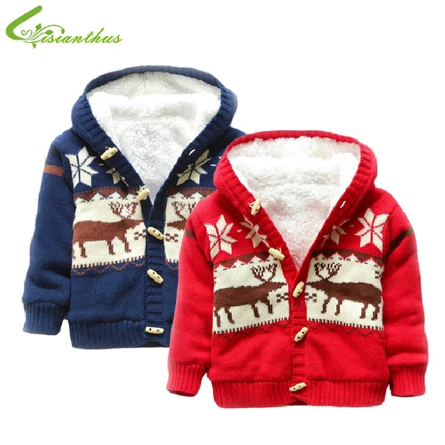 baby sweaters christmas reindeer cardigan jackets children fleece lining coats kids boys girls outwear autumn winter - Christmas Jackets baby sweaters christmas reindeer cardigan jackets children fleece lining coats kids boys girls outwear autumn winter - Christmas Jackets