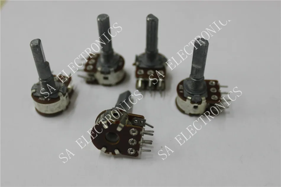 

[BELLA]Imported diaphragm double potentiometer A100K handle length 25MMF--10PCS/LOT