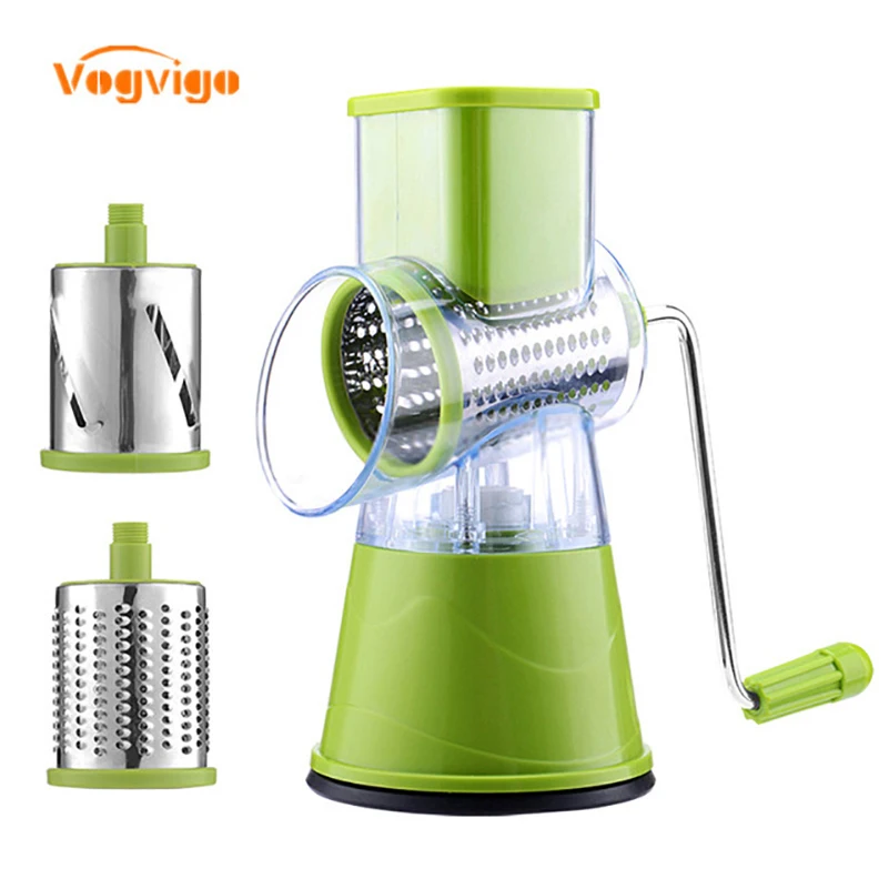 

VOGVIGO Manual Vegetable Cutter Slicer Kitchen Accessories Multifunctional Round Mandoline Slicer Potato Cheese Kitchen Gadgets
