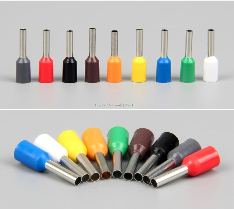 1000pcs E2518 18.0mmx14 Awg, 2.5mm2 European Tube Type Terminal Pin