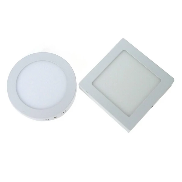 

Surface Mounted Led Panel Downlight 6w 12w 18w Round/Square LED Ceiling Lamp AC85-265V LED Panel Light SMD2835 CE ROHS