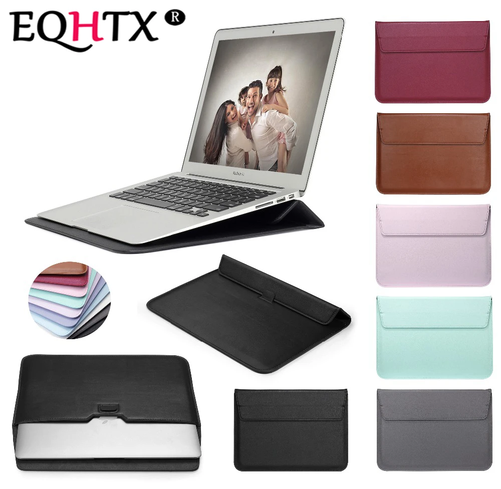 Eqhtx Leather Envelope Sleeve Bag Case For Macbook Air 13 Pro Retina 11 12 13 15 Notebook Laptop Cover For Macbook 13 3 Inch Laptop Bags Cases Aliexpress