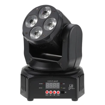 

50W Rgbw Wash Rotating Moving Head Stage Effect Light 9/15 Channel Dmx512 Sound-Activated Remote Control Stage Light Background