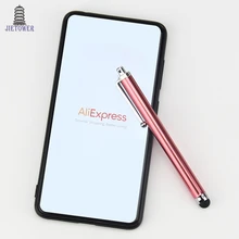 1000 шт/партия емкостный Металлический Стилус экрана сенсорная ручка с зажимом для iphone 7 6 plus 5 iPad/mini iPad/iPod touch дешево