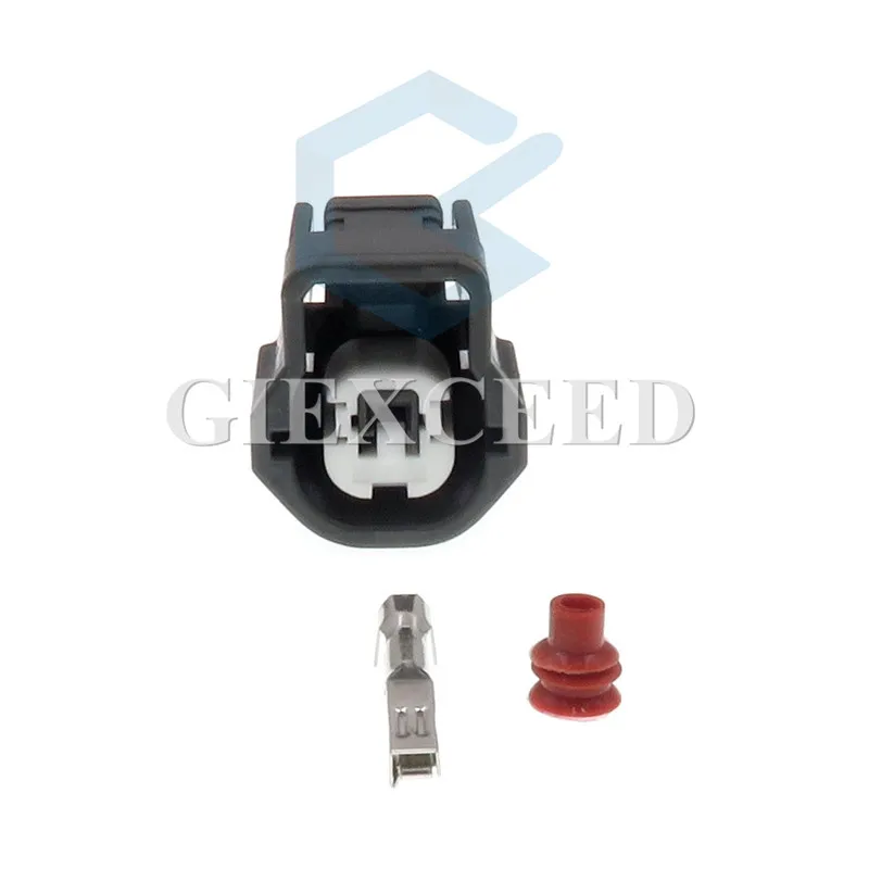 

2 Sets 1 Pin 6189-0476 Automotive Electric Plastic Housing Plug Harness Cable Waterproof Socket For Toyota