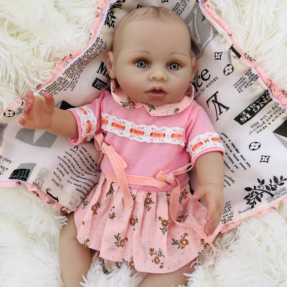 OtardDoll 20 дюймов Reborn baby doll 50 см полностью силиконовые реалистичные куклы-реборн Bonecas милая девочка для подарка на день рождения