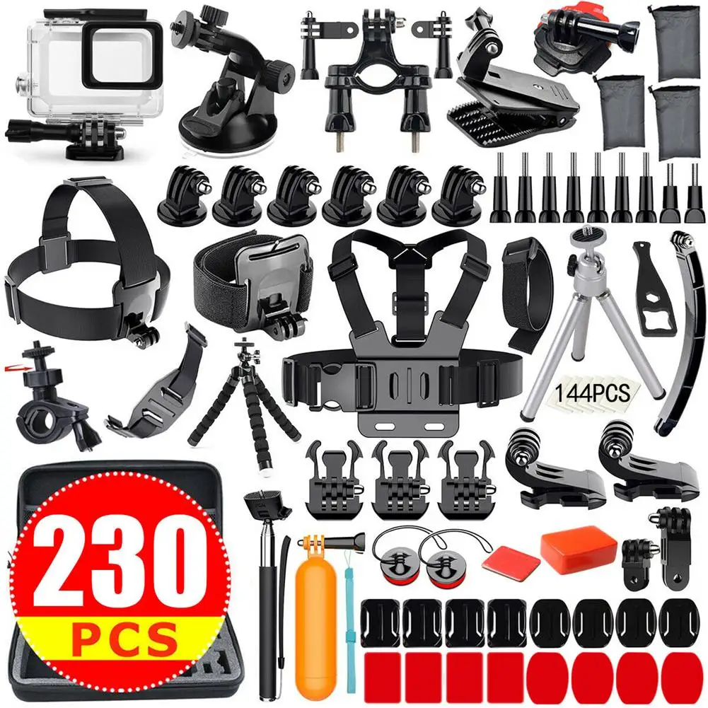 

Action Camera Accessories Kit For GoPro Hero 7 6 5 4 3plus 3 2 1 Hero Session 5 SJCAM SJ4000 Bundle Set Action Camera Accessory