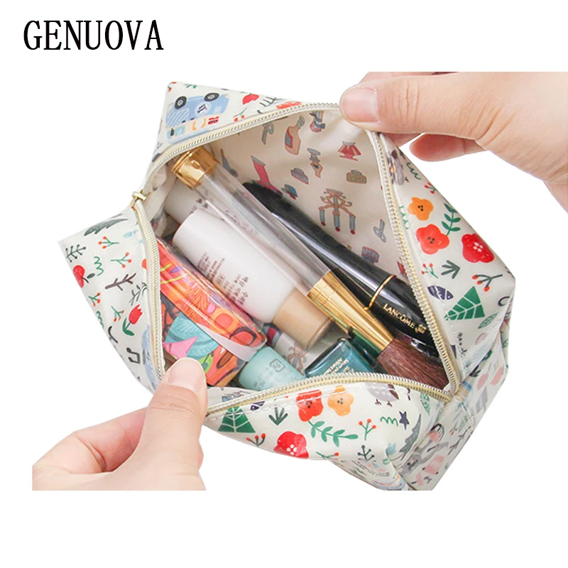 Cosmetic Bag Korea Fashion Long Section of Ladies Hand-bag Cosmetics Toiletry Storage Bag Travel Organizer MakeUp Makeup Case