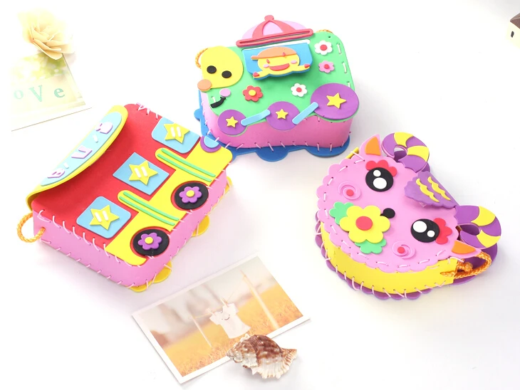 Children foam toy EVA foam bag diy handmade handbag accessories for