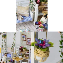1/24 DIY Миниатюрный Набор для кукольного домика с мебельной моделью дневник котенка детский подарок