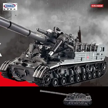 

IN STOCK XINGBAO 06001 1389Pcs Creative MOC Military Series The T92 Tank Set Education Building Blocks Bricks Toys Model Gifts