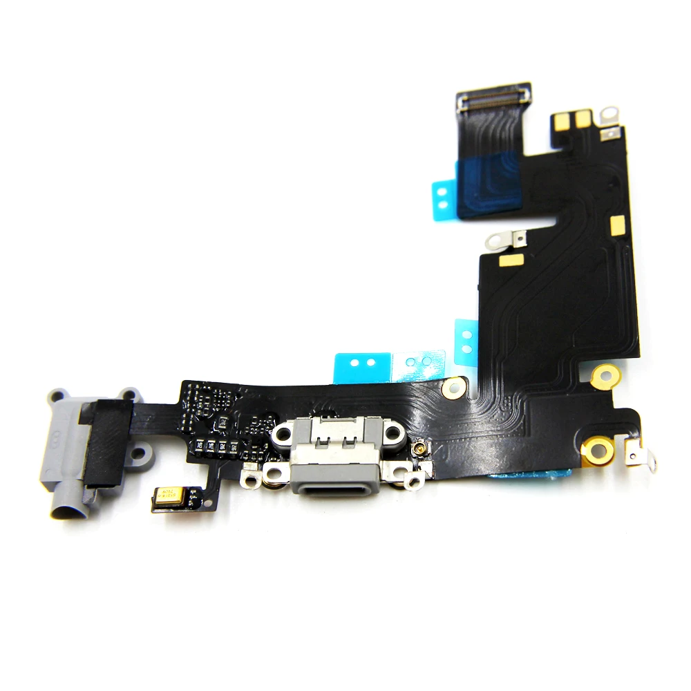 10pcs lot New Original Charging Port Dock Connector Headphone Jack Audio Flex Cable for iPhone 6 Plus 5 5 White Black