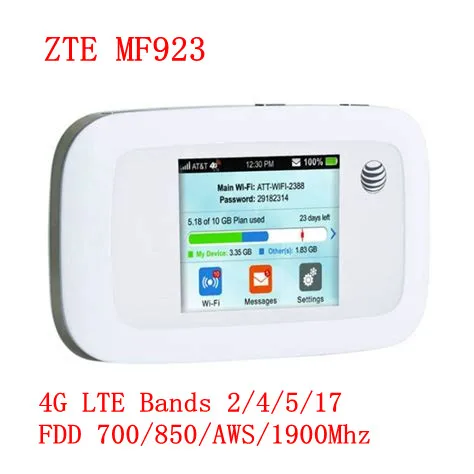 Разблокирована ZTE MF923 4G Мобильная точка доступа с слотом для sim карты 150 Мбит/с 4g wifi