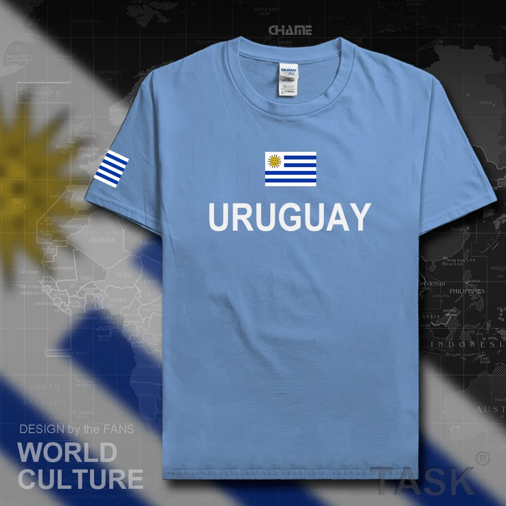

Мужская футболка Уругвай, модные футболки 2017 года, футболка национальной команды, футболка из 100% хлопка, одежда для спортзала, футболка для страны, спортивная одежда