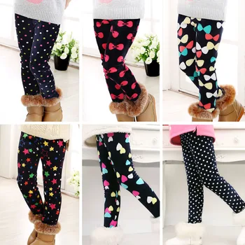 

Girl Pants Kids Girls Leggings Thicken Warm Children Pants Girl Clothing For Winter Autumn 2-7T