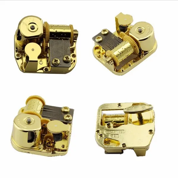 Laxury Musical Box 18 Note Gold Plating music box parts overgild Music