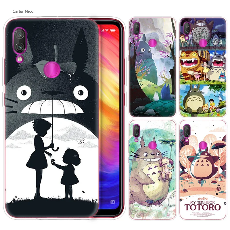 

Silicone Case for Xiaomi Redmi Note 7 6 5 Plus Mi A2 8 Lite Pro Prime Play Phone Cases Cover My Neighbor Totoro Anime
