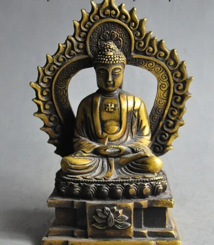 

xiuli 004276 tibet buddhism fane bronze Joss sakyamuni Shakyamuni Tathagata buddha statue